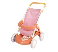 Smoby Poussette Baby Nurse pour poupons jusqu'à 42 cm — Poignée 58 cm, poche & panier, dès 18 mois