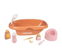 Smoby - Baby Nurse - Set Baignoire Et Accessoires - Nombreux Accessoires - Jouet d'Imitation - Prendre Soin de Son Bébé - Matière Recyclée - A Partir de 3 Ans - Fabrication Française
