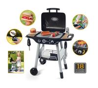 Smoby - BBQ Grill - Barbecue pour enfant - 18 accessoires - Fonctions flammes rétractables et boutons sonores - Fabriqué en France