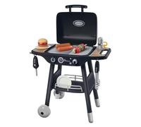Smoby - BBQ Grill - Barbecue sur Pieds - 18 Accessoires - Hamburger à Assembler, Brochette à Composer, Ustensiles de Barbecue - Côté Plancha et Côté Grill - A partir de 3 Ans - Fabrication Française