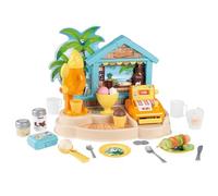 Smoby - Beach Bar - Marchande pour Enfant - Caisse Enregistreuse et Machine à Glaces - 38 Accessoires - Dès 3 Ans - 310545 Multicolore