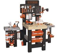 Smoby - Black Decker - Mega Center - Jouet Etabli Bricolage - Mécanique Plomberie Peinture Menuiserie - Nombreux Accessoires Inclus - Fabriqué En France - 360726web