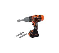 Smoby Perceuse électronique Black+Decker – Embouts interchangeables, 2 vitesses, dès 3 ans