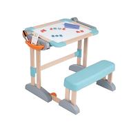 Smoby - Bureau Modulo Space - Transformable en Tableau Double Face - 80 Accessoires Inclus - Dès 3 Ans - 420304