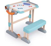 Smoby Bureau pliable Bureau en bois 2 en 1