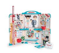 Smoby Cabinet médical Triptyque pliable Jouet d'imitation - Nombreux accessoires - Dès 3 ans - 340206