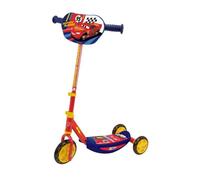 Smoby - Cars - Patinette 3 roues silencieuses - Strucure métale - Trottinette enfant avec guidon réglable