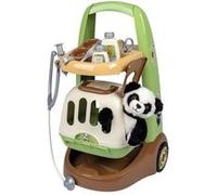 Smoby - Chariot Vétérinaire De Zoo - Peluche Panda - Nombreux Accessoires Inclus - Produit 2 En 1 : Cage De Transport - Fabrication Multicolore G