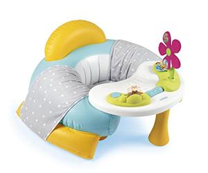 Smoby - Cotoons Cosy Seat - Siège Gonflable + Tablette d'Eveil - Fauteuil pour Bébé dès 6 Mois - Housse Tissu - 110232