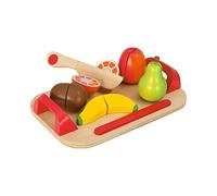 Smoby Eichhorn - Plateau de Fruits en Bois - Coffret - Fruits à Découper - Jouet Enfant - Dès 2 Ans - 100003721