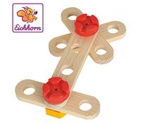 Smoby Eichhorn - Set Découverte - Jeu de Construction Bois - 25 Pièces - Dès 3 Ans - Bois de Hêtre Labellisé FSC - 100039120