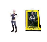 Jada Figurine Cyberpunk Edgerunners Lucy 15 cm articulée, 20 points, accessoires interchangeables