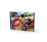 Smoby Circuit de voiture FleXtreme - Set Découverte 4,40 m, 184 pistes modulables, véhicule lumineux