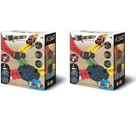 Smoby - FleXtreme - Set Multi-Circuits - Aiguillage + Croisement de Pistes + 4 Pièces Reverse - A Partir de 4 Ans (Lot de 2)