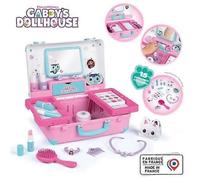 Smoby - Gabby et la maison magique - Trousse de voyage beauté facile à transporter - 13 accessoires inclus : coiffeur