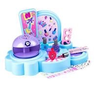 Smoby - Glam Nail Salon - Studio de Manucure Enfant - Sèche-Ongles - 3 Vernis - Lime - Stickers et Accessoires - Dès 6 ans