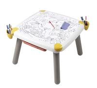 Smoby - Kid Table Creative - Table de Dessin Effaçable - Activité Artistique - Jeu Educatif - Dessiner, Colorier, Peindre - 2 Coloriages Inclus - A Partir de 3 Ans - Fabrication Française