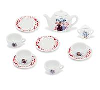 Smoby - La Reine des Neiges - Dinette Porcelaine - Jouet pour Enfant - 12 Accessoires - 7600310538 Blanc