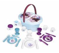Smoby - La Reine des Neiges - Panier Pique Nique - Poignée de Transport - 21 Accessoires - Tasses, Verres, Assiettes, Cuillères, Fourchettes et Autres - A Partir de 3 Ans - Fabrication Française