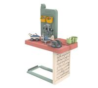 Smoby Life - Atelier de bricolage adapté aux maison Smoby - Fabriquée en France - Matière Recyclée - 39 accessoires - Dès 2 ans