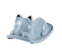 Smoby Life - Bascule Chat Bleu - Assise Ergonomique - Poignées de préhension - Matière Recyclée - A Partir de 18 Mois - Fabrication Française