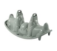 Smoby Life - Bascule Chiens - 2 sièges ergonomiques, 1 Assise Centrale, 2 poignées de Maintien - Matière Recyclée - A Partir de 18 Mois - Fabrication Française