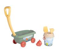 Smoby Life - Chariot de Plage Garni - Seau + Accessoires - Plastique Recyclé - Dès 18 Mois - 867024