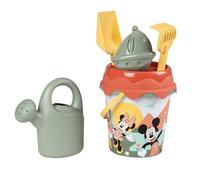 Smoby Life - Mickey Seau de Plage Garni - Arrosoir + Moule à Sable - Plastique Recyclé - Dès 18 Mois - 862174