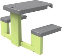 Smoby Life - Table de Pique Nique adaptable aux maisons Smoby - 2 bancs