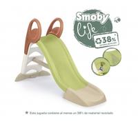 Smoby Life KS Toboggan avec Minimum 38% de Recyclage - Grand Toboggan avec raccord d'eau, 1,50 m de Long, avec Bec antidérapant, entretoise, pour Enfants à partir de 2 Ans