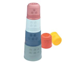 Smoby - Little Magic Tower - Tour de Gobelets - Reconnaissance des Formes et Couleurs - Jeu d'Empilement - Motricité Fine - A Partir de 12 Mois - Fabrication Française