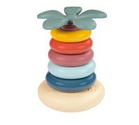 Smoby - Little Pyramide Culbuto - 5 Anneaux à Empiler - Jeu de Bascule - Apprentissage des Couleurs et Coordination des Gestes - A Partir de 12 Mois - Fabrication Française