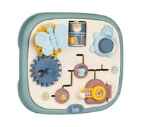 Smoby Little Tablette d'activités - Premier Âge - Labyrinthe, Porte à Verrou, Engrenages - Pratique et transportable - A Partir de 12 Mois - Fabrication Française