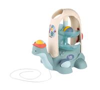 Smoby Little Tortue à Balles - 2 en 1 - Circuit de Balles, Jouet à Tirer - Premier Age - Dès 12 Mois - Fabriqué en France