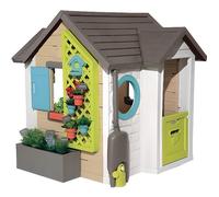 Smoby - Maison de jardin Garden House - 21 accessoires de jardinage - Récupérateur d'eau - Fabriqué en France
