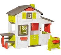 Smoby - Maison Neo Friends House - Cabane de Jardin Enfant - Personnalisable avec Accessoires Smoby - Sonnette Incluse - 810203