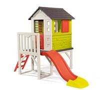 Smoby - Maison Pilotis - Cabane de Jardin Enfant - Toboggan + Echelle - 810800