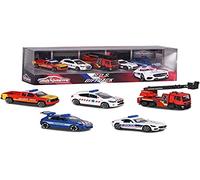 Smoby Majorette - Premium SOS Giftpack - Voitures Miniatures en Métal - Coffret 5 Véhicules De Secours - 212053167SMO