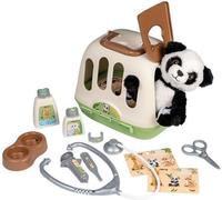 Smoby - Mallette vétérinaire - 1 peluche panda et de nombreux accessoires - Produit 2 en 1 : Cage de transport