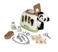 Smoby - Mallette Vétérinaire 2 en 1 - Cage de Transport - Peluche Panda Incluse - Nombreux Accessoires - Facilement Transportable - A Partir de 3 Ans - Fabrication Française