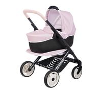 Smoby - Maxi-COSI - Poussette et Landau Rose - pour Poupons Jusqu'à 42 cms - 3 en 1 - A Partir de 3 Ans - Fabrication Espagnole