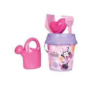 Smoby - Minnie - Seau Garni Arrosoir - Tamis, Râteau, Pelle, Arrosoir Moule à Sable - A Partir de 18 Mois - Fabrication Française