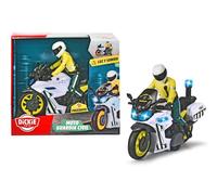 Smoby Moto à friction Guardia Civil avec figurine, lumière et son 17 cm