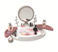 Smoby - My Beauty Studio - Coiffure, Onglerie, Maquillage Factice - Miroir Amovible - Tiroirs Rotatifs - 15 Accessoires - Matière Recyclée - A Partir de 3 Ans - Fabrication Française