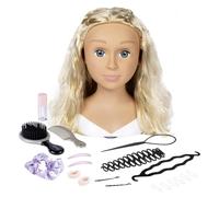 Smoby - My Beauty - Tête à Coiffer Blonde - Jouet Enfant - 19 Accessoires - Maquillage thermosensible - Ventouses - A Partir de 3 Ans