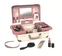 Smoby - My Beauty Vanity - Coiffure, Onglerie, Maquillage Factice - Facile à Transporter - Tablettes Escamotables - 13 Accessoires - A Partir de 3 Ans - Fabrication Française