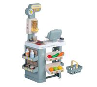 Smoby - Nature & Fresh Market - Marchande Enfant avec Caisse Enregistreuse - Scanner Sons et Lumières - 35 Accessoires Inclus - Dès 3 Ans - Fabriqué en France