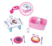 Smoby - Panier Pique Nique Gabby et la Maison Magique 2 en 1 - Se Transforme en Table d'Appoint - 14 Accessoires Inclus - A Partir de 3 Ans - Fabrication Française