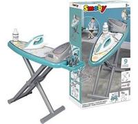 Smoby - Planche A Repasser Avec Station Vapeur + 9 Accessoires - Jeux D'Imitation Ménage - H48Cm - Fabrication Française - Dés 3Ans Blanc et bleu G
