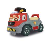Smoby - Porteur Auto - Camion Pompier - Dès 12 mois - Sirène avec lumières et effets sonores - Coffre de rangement